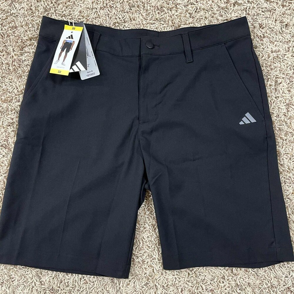 Adidas Men’s Golf Shorts Black, Size 32 (New)